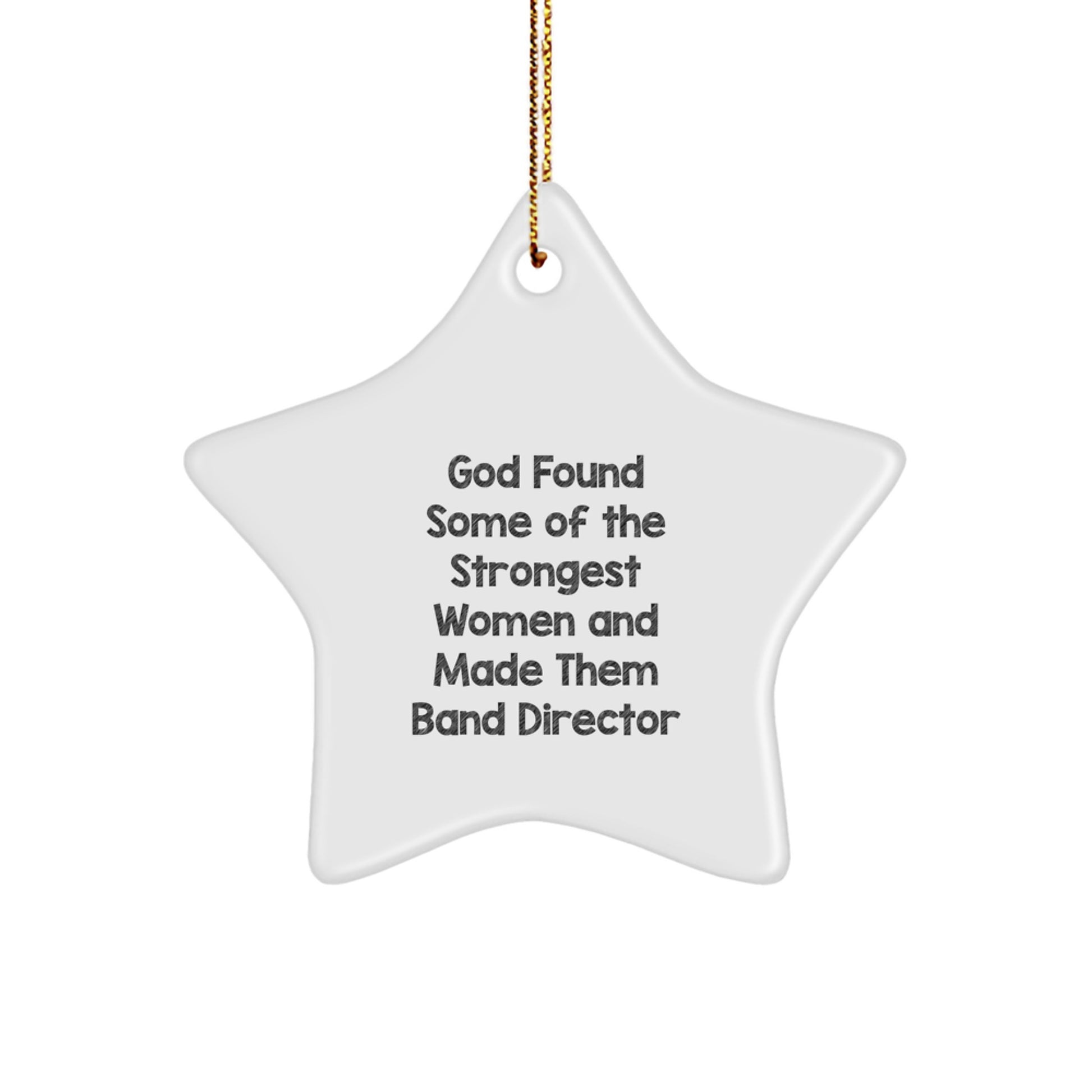 Funny Band Director Gifts from Friends, Women, Men, Coworkers, Family - Inspirational Star Ornament for Christmas Unique Gifts - Image 1