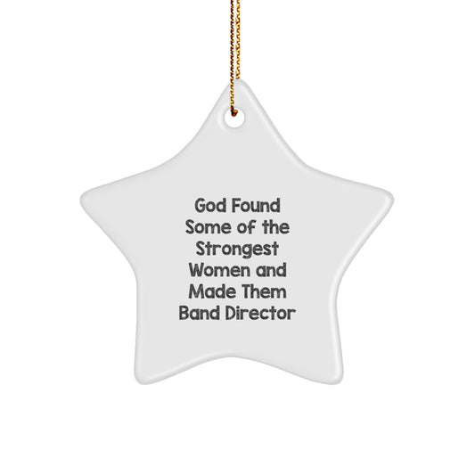 Funny Band Director Gifts from Friends, Women, Men, Coworkers, Family - Inspirational Star Ornament for Christmas Unique Gifts - Image 1