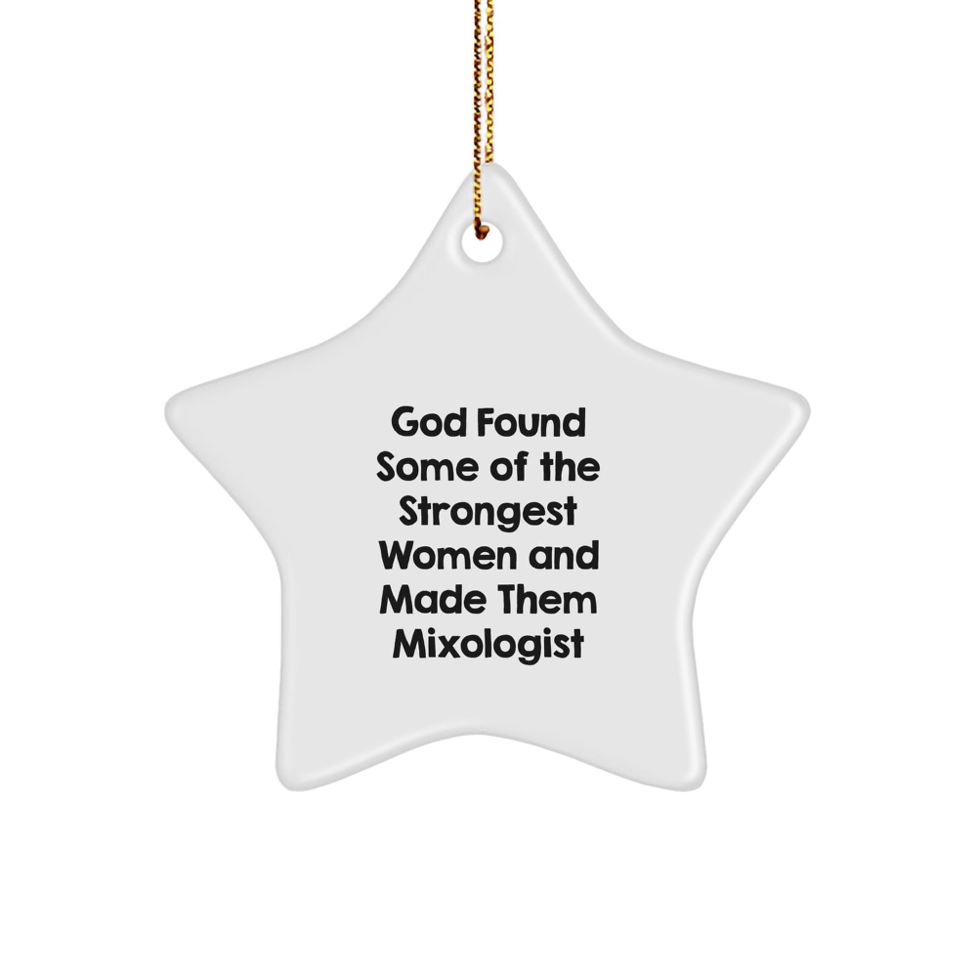 Funny Mixologist Gifts for Women from Friends and Family - Star Ornament Christmas Unique Presents for Her - Image 1