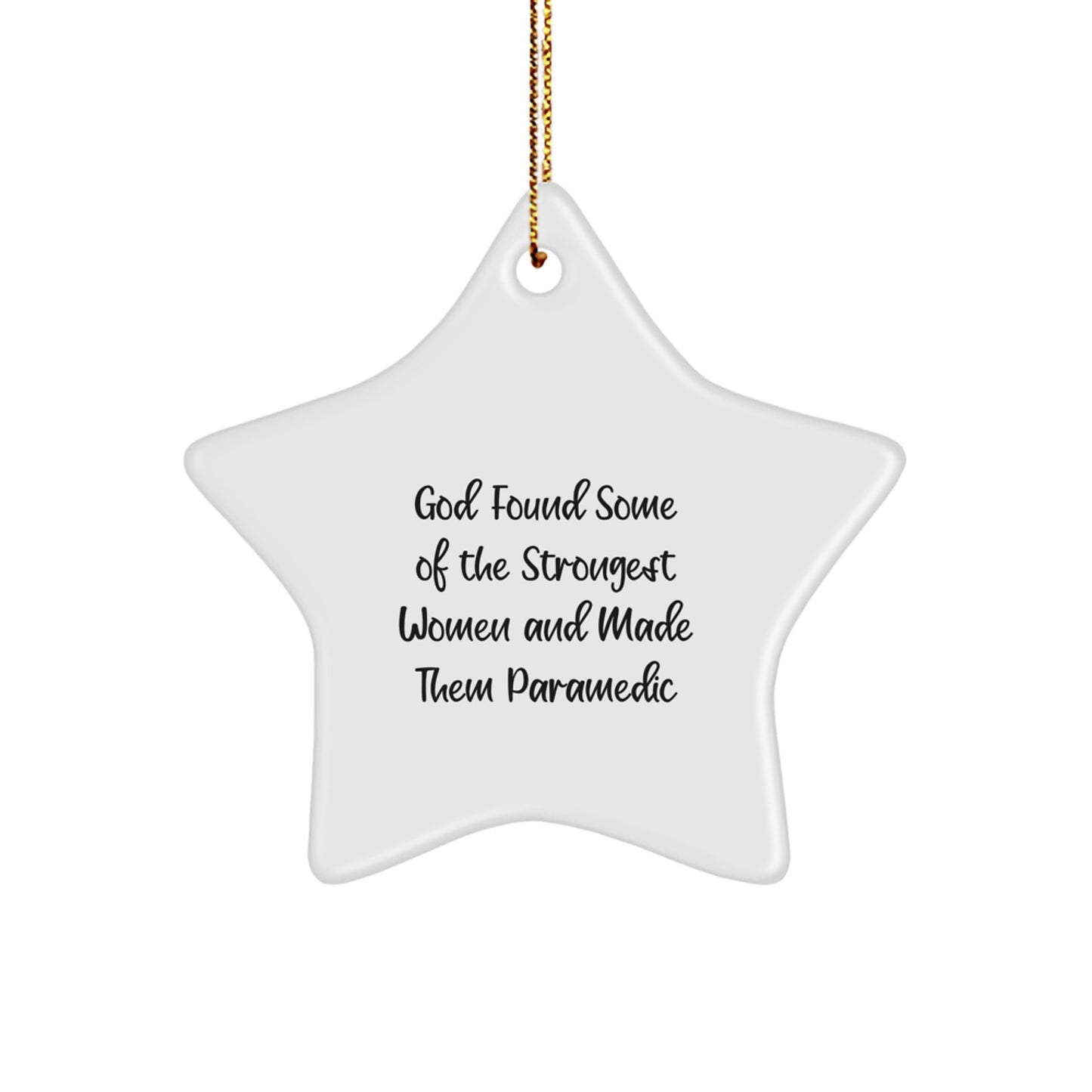 Funny Rescue Worker Star Ornament Gifts for Women from Family, Inspirational Quotes for Christmas Unique Gifts - Image 1