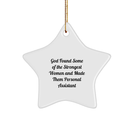 Funny Personal Assistant Gifts for Women Star Ornament, Gifts from Women to Personal Assistant Star Ornament Decoration, Star Ornaments for Christmas Unique Gifts - Image 1