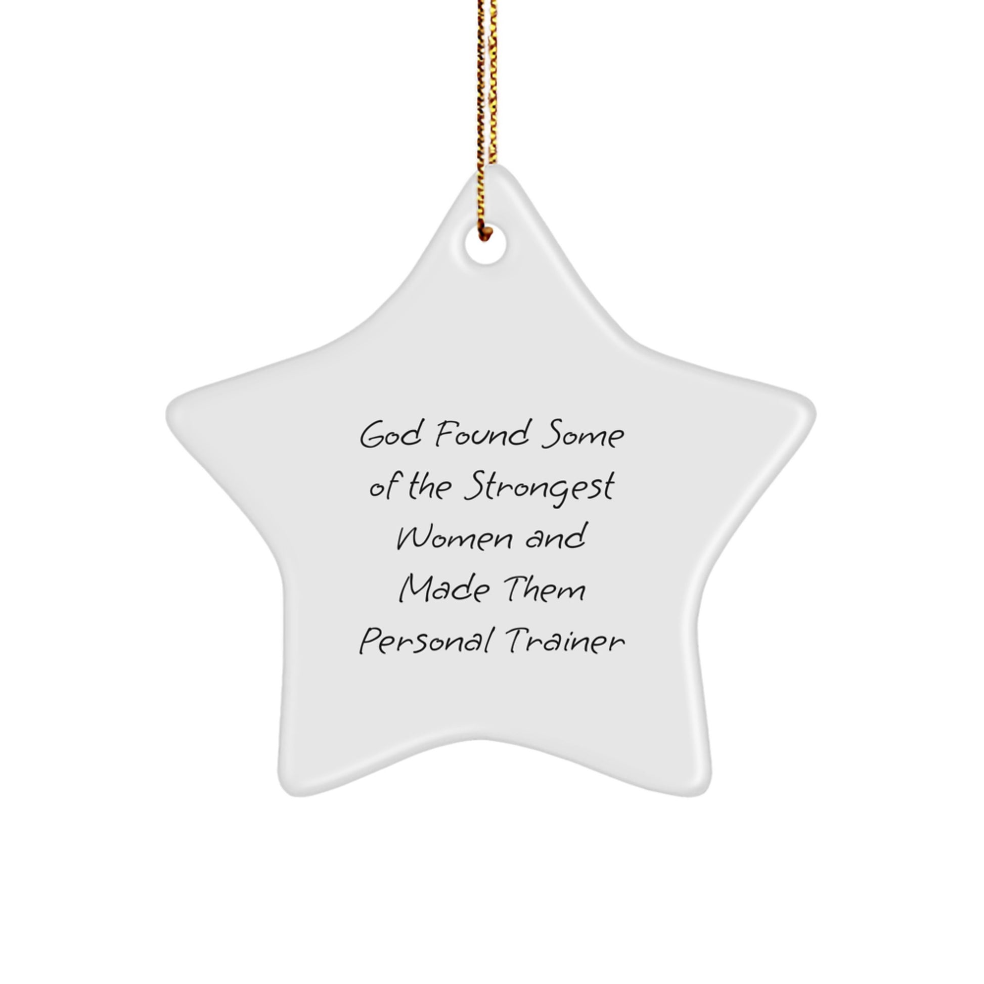Funny Personal Trainer Star Ornaments Gifts from Men to Women Friends Coworkers Family for Christmas Unique - Image 1