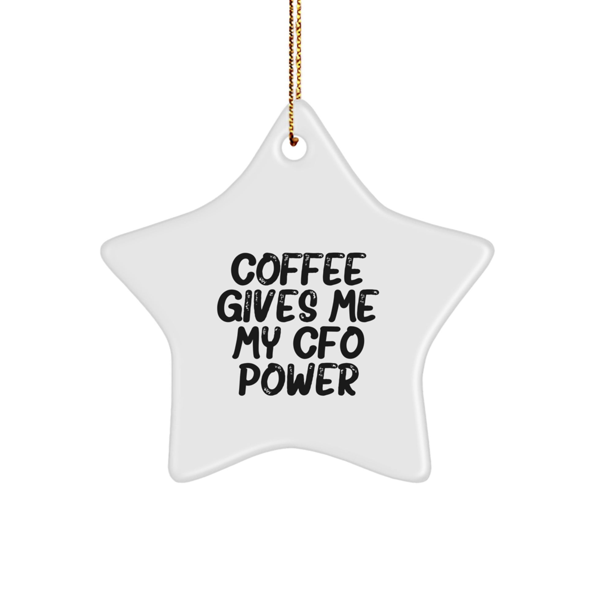Funny CFO Gifts for Men CFO Star Ornament Christmas Unique Gifts from Friends - Image 1