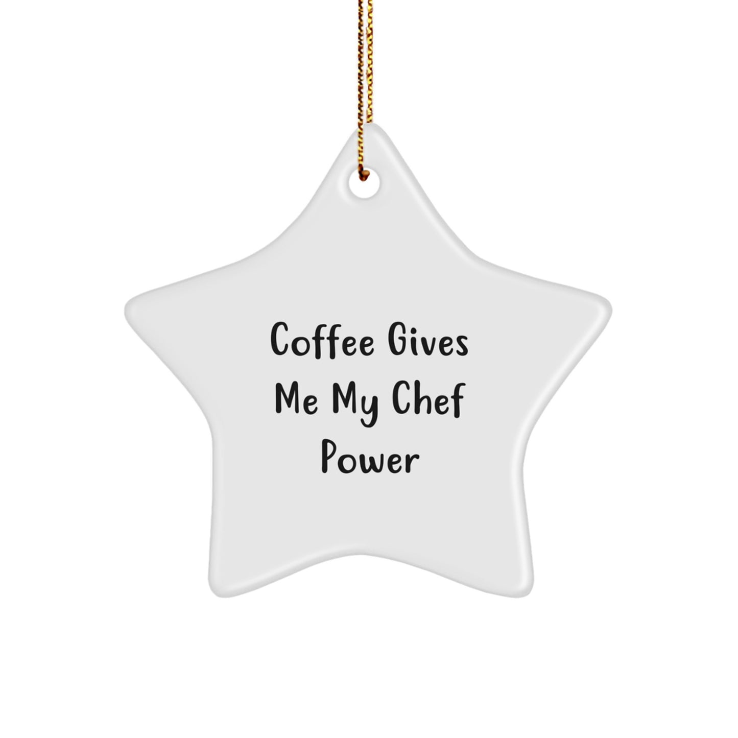 Chef Decor Star Ornament Gifts from Men to Women Friends Christmas Unique Decorations - Image 1