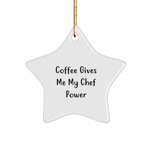 Chef Decor Star Ornament Gifts from Men to Women Friends Christmas Unique Decorations - Image 1