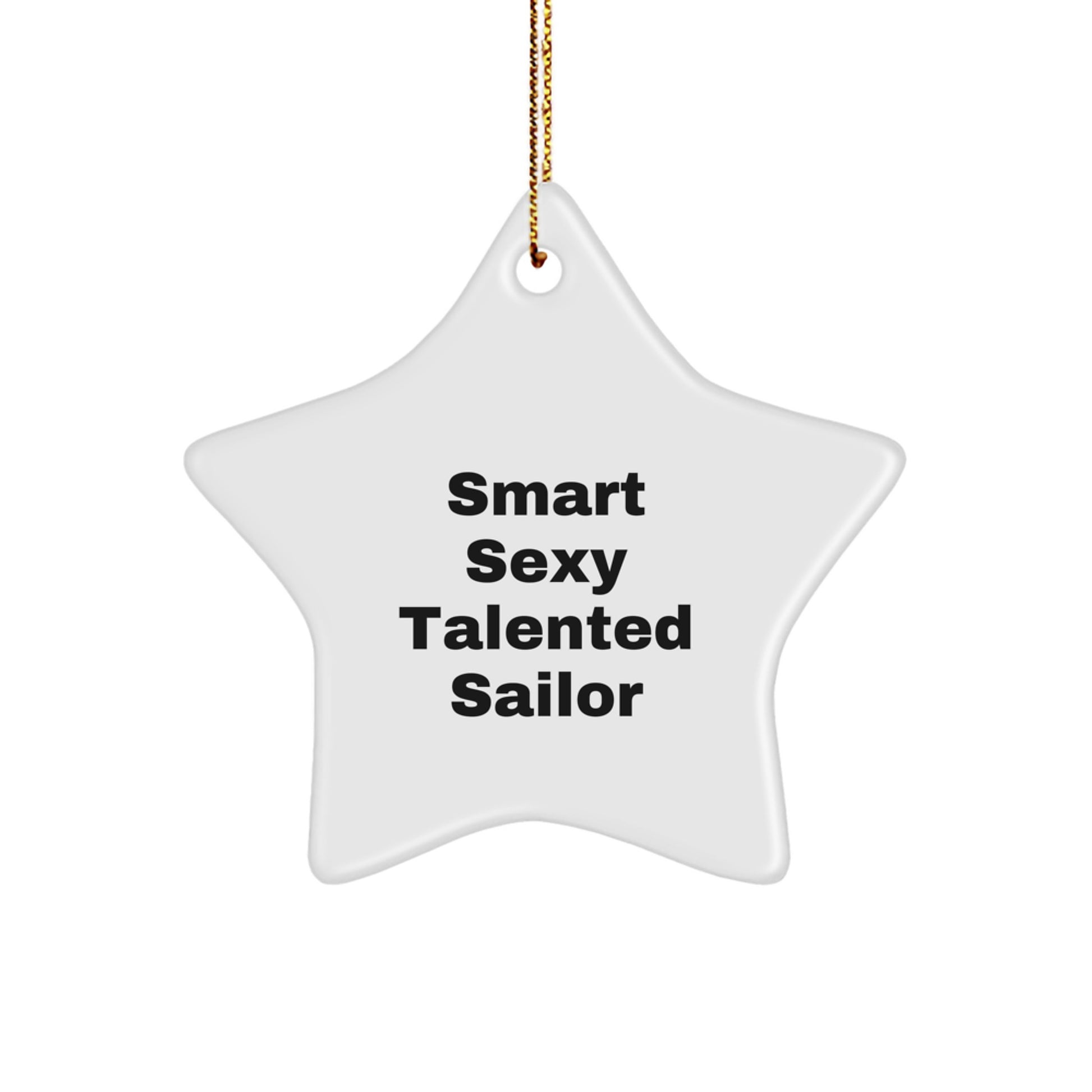 Funny Sailor Gifts Ideas for Christmas Unique Star Ornament from Friends to Family - Image 1