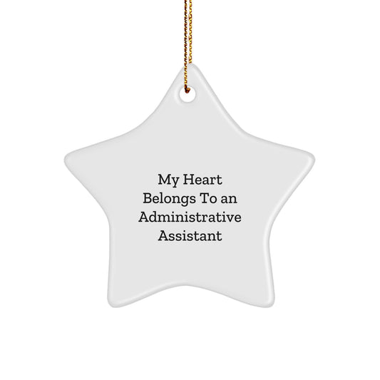 Funny Administrative Assistant Star Ornament Gifts from Men to Christmas Unique Gifts for Administrative Assistant - Image 1