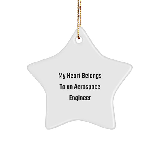 Aerospace Engineer Star Ornament Gifts from Friends, Funny Christmas Unique Gifts for Men, Women, Coworkers, Family - Image 1